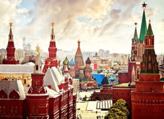 Letecký pohled na Kreml v Rusku | duha127
